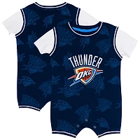Barboteuse pour bébé Outerstuff bleu marine avec logo Oklahoma City Thunder Mania