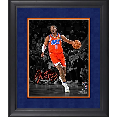 Jalen Williams Oklahoma City Thunder Facsimile Signature Framed 11" x 14" Spotlight Photograph