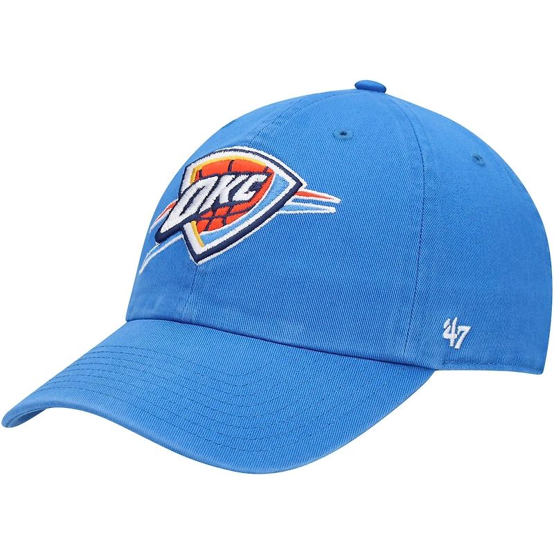 Casquette ajustable Oklahoma City Thunder Core Logo Clean Up couleur anthracite pour homme, modèle 47
