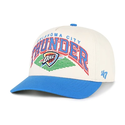 Men's '47 Cream/Blue Oklahoma City Thunder Pomona Two-Tone Rope Hitch Adjustable Hat