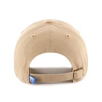 Men's '47  Khaki Oklahoma City Thunder Logo Clean Up Adjustable Hat