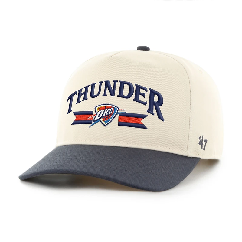 Casquette ajustable Oklahoma City Thunder Fast Break Chase Hitch blanche pour homme, modèle 47