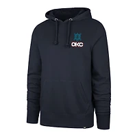 Men's '47 Navy Oklahoma City Thunder 2025/26 Edition Jab Step Headline Hoodie