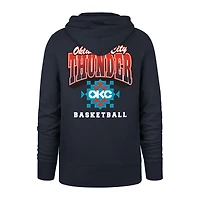 Men's '47 Navy Oklahoma City Thunder 2025/26 Edition Jab Step Headline Hoodie