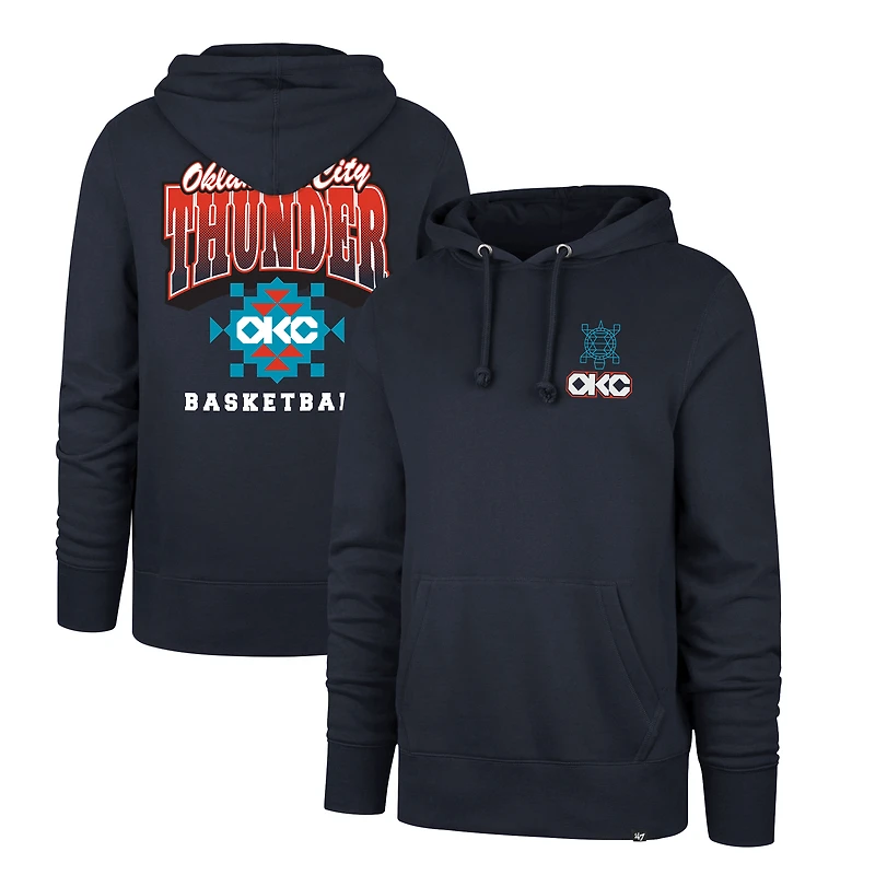Sweat à capuche homme '47 Navy Oklahoma City Thunder 2025/26 Edition Jab Step Headline