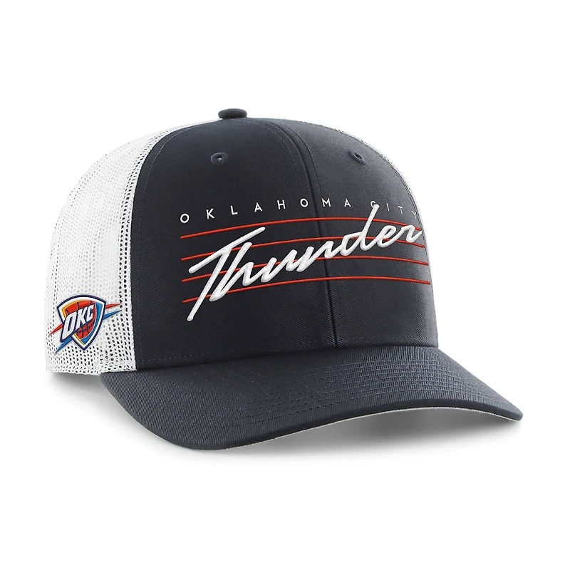 Casquette ajustable bleu marine Oklahoma City Thunder Downburst pour homme, modèle 1947
