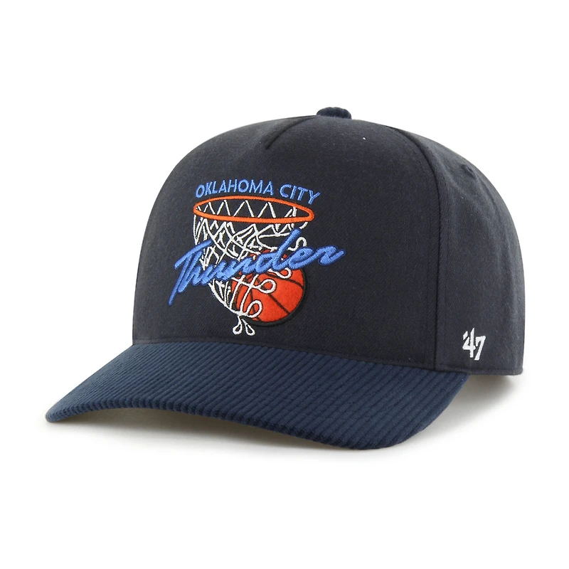 Men's '47  Navy Oklahoma City Thunder Nothing But Net Hitch Adjustable Hat