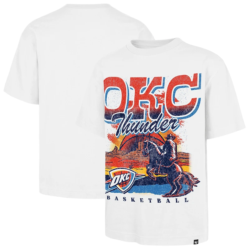 Men's '47  White Oklahoma City Thunder Regional Franklin T-Shirt