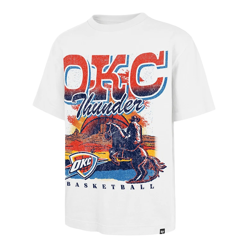 Men's '47  White Oklahoma City Thunder Regional Franklin T-Shirt