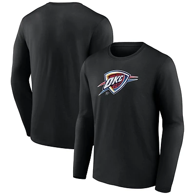 Men's Black Oklahoma City Thunder Midnight Mascot Long Sleeve T-Shirt