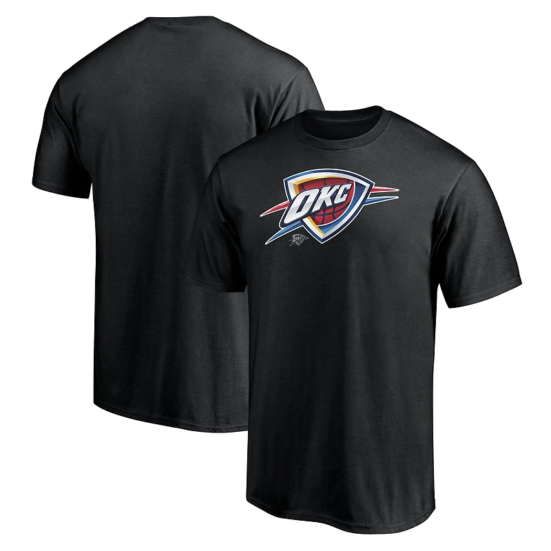 Men's  Black Oklahoma City Thunder Midnight Mascot T-Shirt