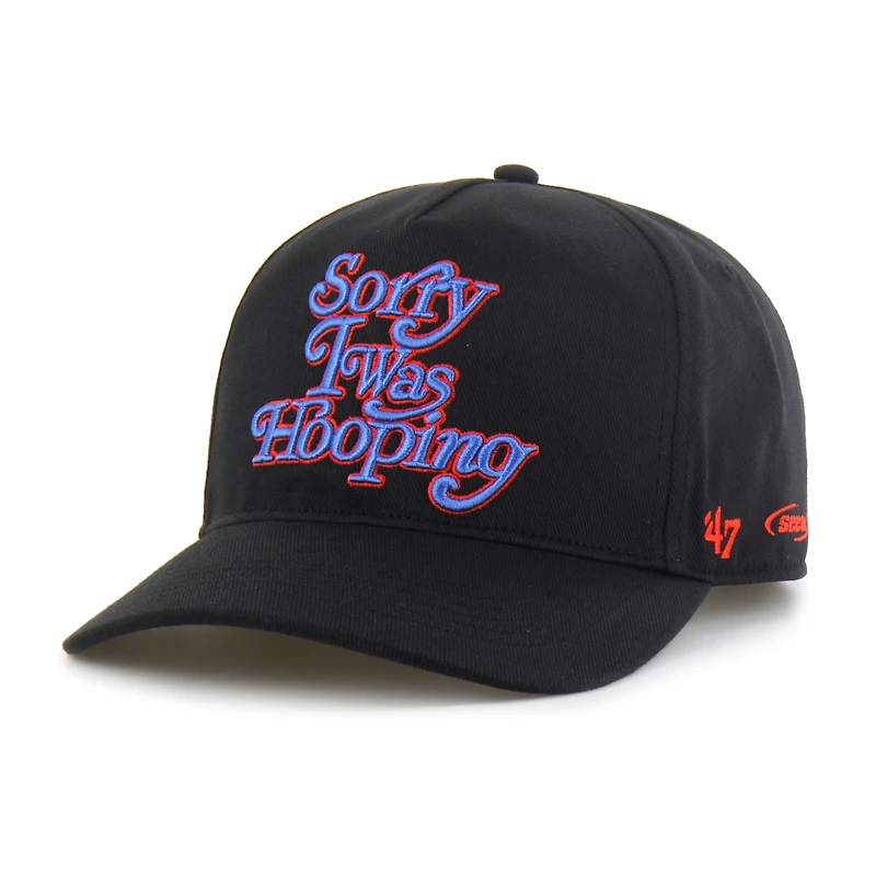 Men's Brand Seen by '47 Black Oklahoma City Thunder Sorry I Was Hooping Hitch Adjustable Hat