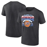 Men's  Charcoal Oklahoma City Thunder Fast Break Finisher T-Shirt
