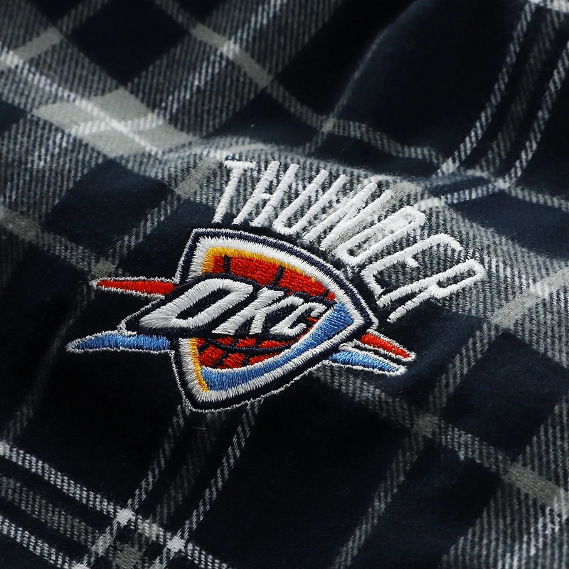 Men's Concepts Sport Navy/Gray Oklahoma City Thunder Ultimate Plaid Flannel Pants