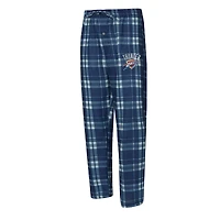 Men's Concepts Sport Navy/Heather Gray Oklahoma City Thunder Regulate Long Sleeve T-Shirt & Plaid Pant Set