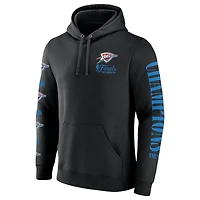 Men's Fanatics  Black Oklahoma City Thunder 2025 NBA Finals Champions Pullover Hoodie