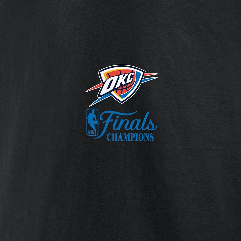 Men's Fanatics  Black Oklahoma City Thunder 2025 NBA Finals Champions Pullover Hoodie