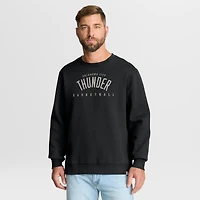 Men's Fanatics Black Oklahoma City Thunder Crossover Collection Defensive Rotation Drill Premium Pullover Sweatshirt