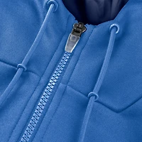 Men's Fanatics Blue Oklahoma City Thunder Back Door Cut Play Defender Full-Zip Hoodie