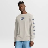 T-shirt à manches longues premium Fanatics Cream Oklahoma City Thunder Crossover Collection Ball Screen Action pour homme