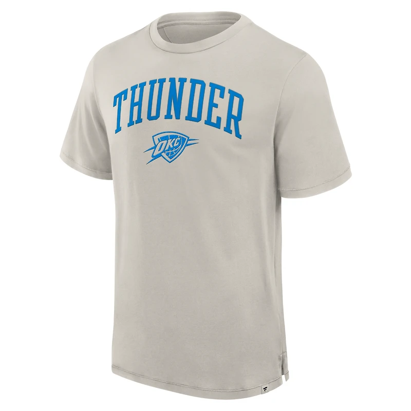 T-shirt premium Fanatics Cream Oklahoma City Thunder Crossover Collection Pull Up Jumper Shot pour homme