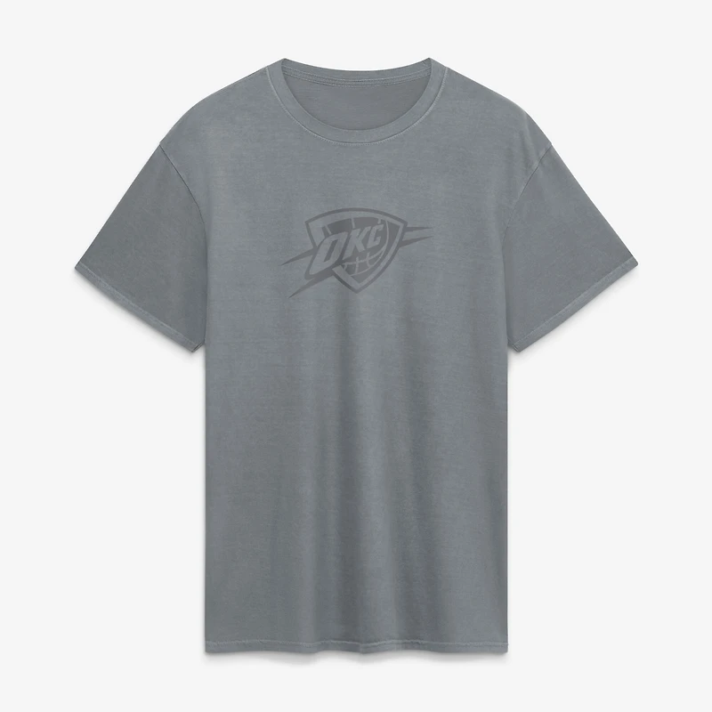 Men's Fanatics Gray Oklahoma City Thunder Beach Wash T-Shirt