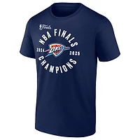 T-shirt Fanatics bleu marine pour homme, champion de la finale NBA 2025, Oklahoma City Thunder, rebond offensif