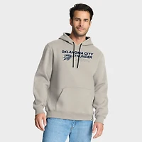 Men's Fanatics Off White Oklahoma City Thunder Crossover Collection Blocked Shot Premium Pullover Hoodie