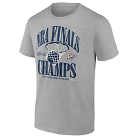 Men's Fanatics  Steel Oklahoma City Thunder 2025 NBA Finals Champions Fade Away Retro T-Shirt