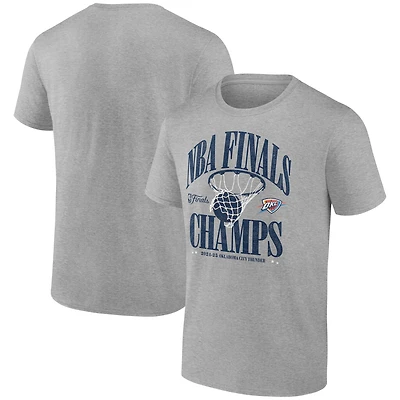 T-shirt rétro Fanatics Steel pour homme, champion de la finale NBA 2025, Oklahoma City Thunder, avec effet dégradé
