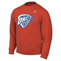 Men's Jordan Brand Orange Oklahoma City Thunder Statement Edition Sweatshirt