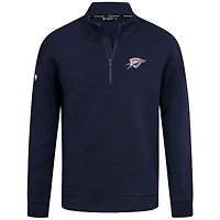 Men's Levelwear  Navy Oklahoma City Thunder Accolade Cushion Quarter-Zip Pullover