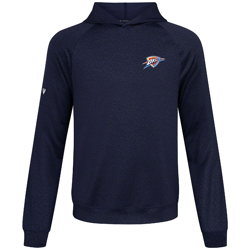 Sweat à capuche bleu marine Levelwear pour homme Oklahoma City Thunder Challenger