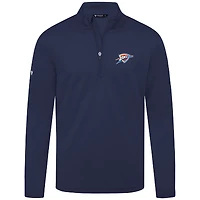 Haut à fermeture éclair quart de tour Heron bleu marine Oklahoma City Thunder pour homme Levelwear