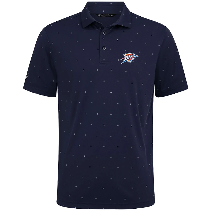 Polo Vision bleu marine Oklahoma City Thunder pour homme Levelwear