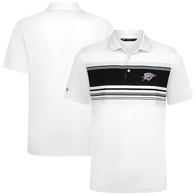 Polo blanc Levelwear Onward pour homme Oklahoma City Thunder