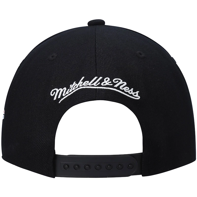 Casquette snapback noire Oklahoma City Thunder Hardwood Classics Script 2.0 pour homme de Mitchell & Ness