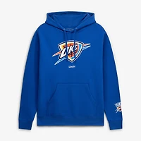 Sweat à capuche basique en polaire bleue Mitchell & Ness pour homme, Oklahoma City Thunder