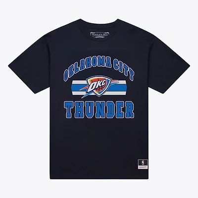 Men's Mitchell & Ness Navy Oklahoma City Thunder Current Team Name Classic T-Shirt