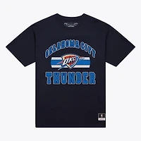 Men's Mitchell & Ness  Navy Oklahoma City Thunder Current Team Name Classic T-Shirt