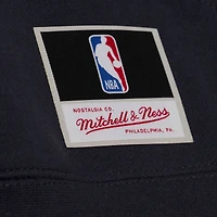 Men's Mitchell & Ness Navy Oklahoma City Thunder Team Name Stack Logo Hoodie