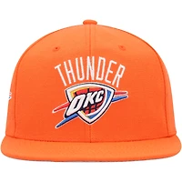 Casquette Snapback orange Mitchell & Ness Oklahoma City Thunder Side Core 2.0 pour hommes