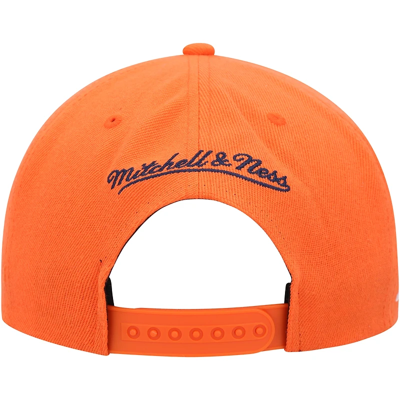 Casquette Snapback orange Mitchell & Ness Oklahoma City Thunder Side Core 2.0 pour hommes