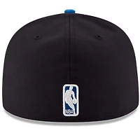 Men's New Era Black/Royal Oklahoma City Thunder Official Team Color 2Tone 59FIFTY Fitted Hat