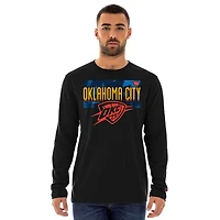 Men's New Era  Black Oklahoma City Thunder 2024/25 Edition Long Sleeve T-Shirt