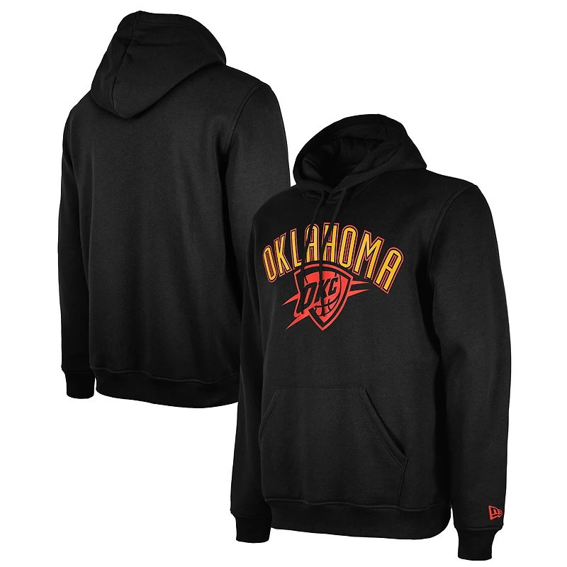 Sweat à capuche noir Oklahoma City Thunder 2024/25 Edition pour homme New Era
