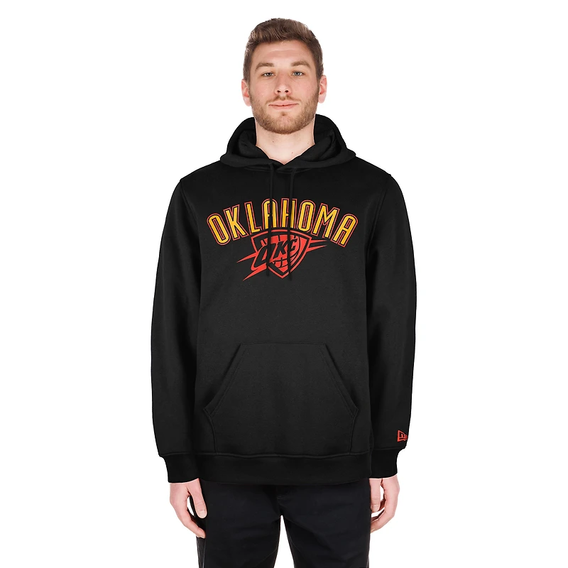 Sweat à capuche noir Oklahoma City Thunder 2024/25 Edition pour homme New Era