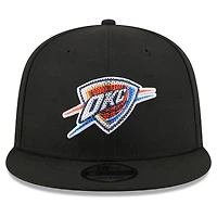 Men's New Era Black Oklahoma City Thunder 2026 NBA Draft Crystal 9FIFTY Snapback Hat