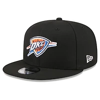 Casquette snapback New Era noire Oklahoma City Thunder 2026 NBA Draft Crystal 9FIFTY pour homme