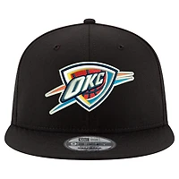 Casquette snapback 9FIFTY noire New Era pour homme avec logo Oklahoma City Thunder Core